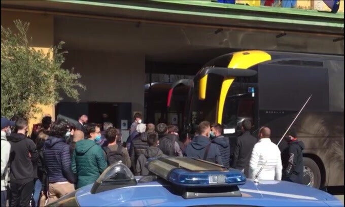 Roma, entusiasmo a Parma