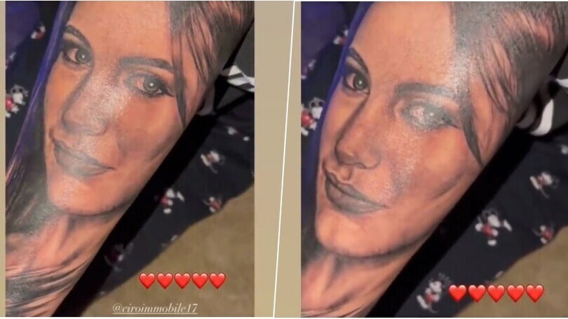 L'amore di Immobile per Jessica: ecco il tatuaggio per la moglie