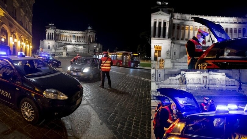 Lazio in zona rossa: posti di blocco a Roma