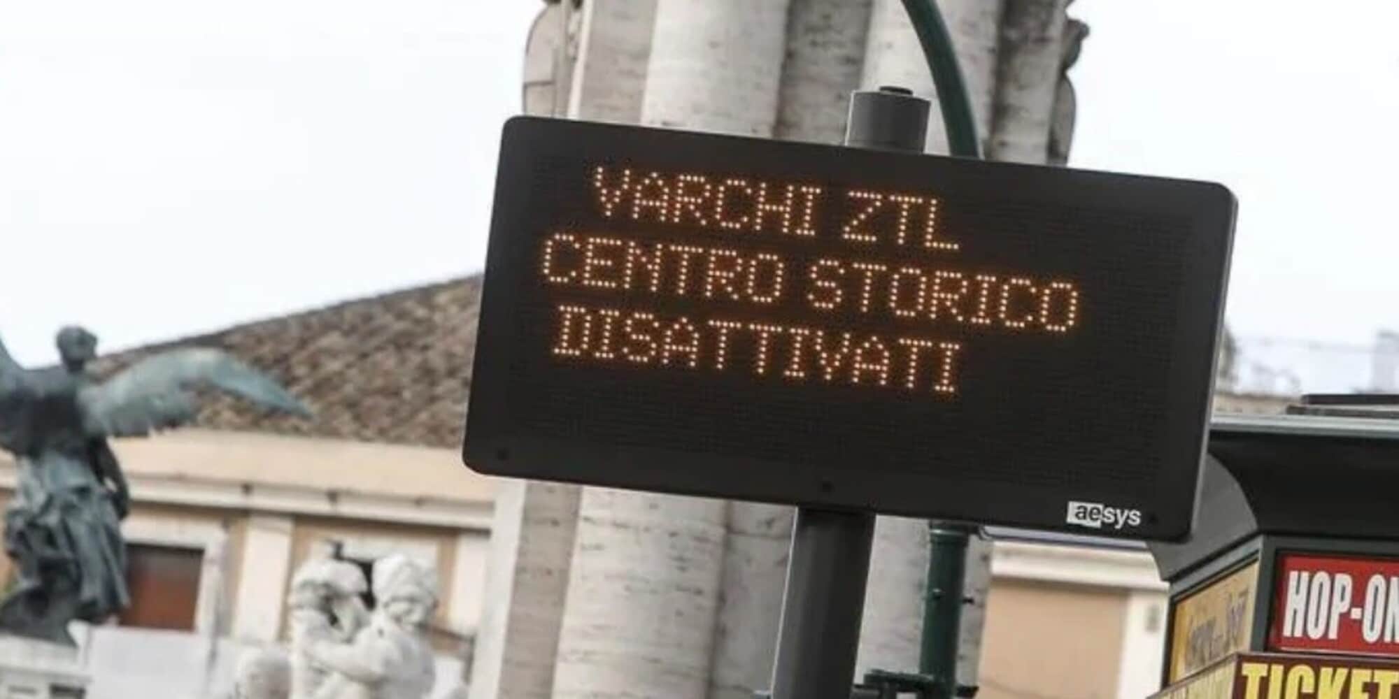 Roma zona rossa, Ztl disattivate fino al 6 aprile 2021
