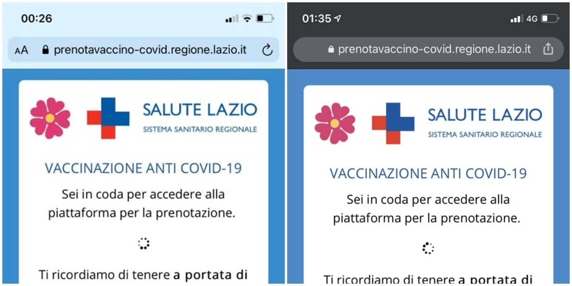 Prenotazione vaccino Covid, il sito si impalla: lunghe attese