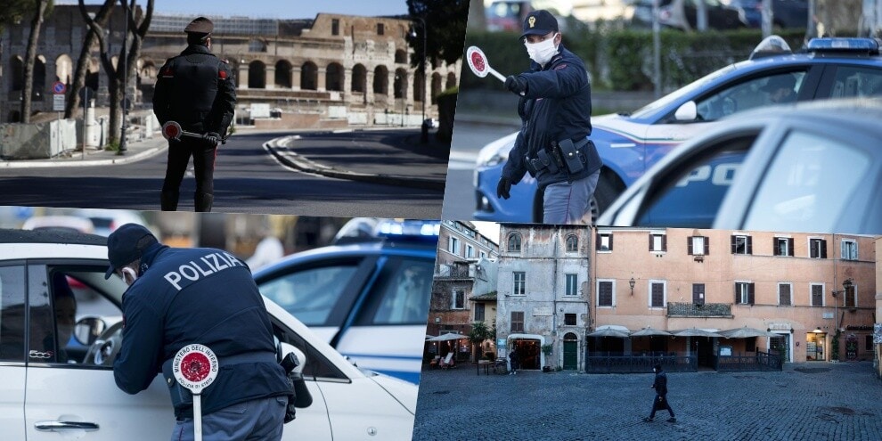 Roma deserta e posti di blocco nel primo giorno di zona rossa