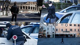 Roma deserta e posti di blocco nel primo giorno di zona rossa