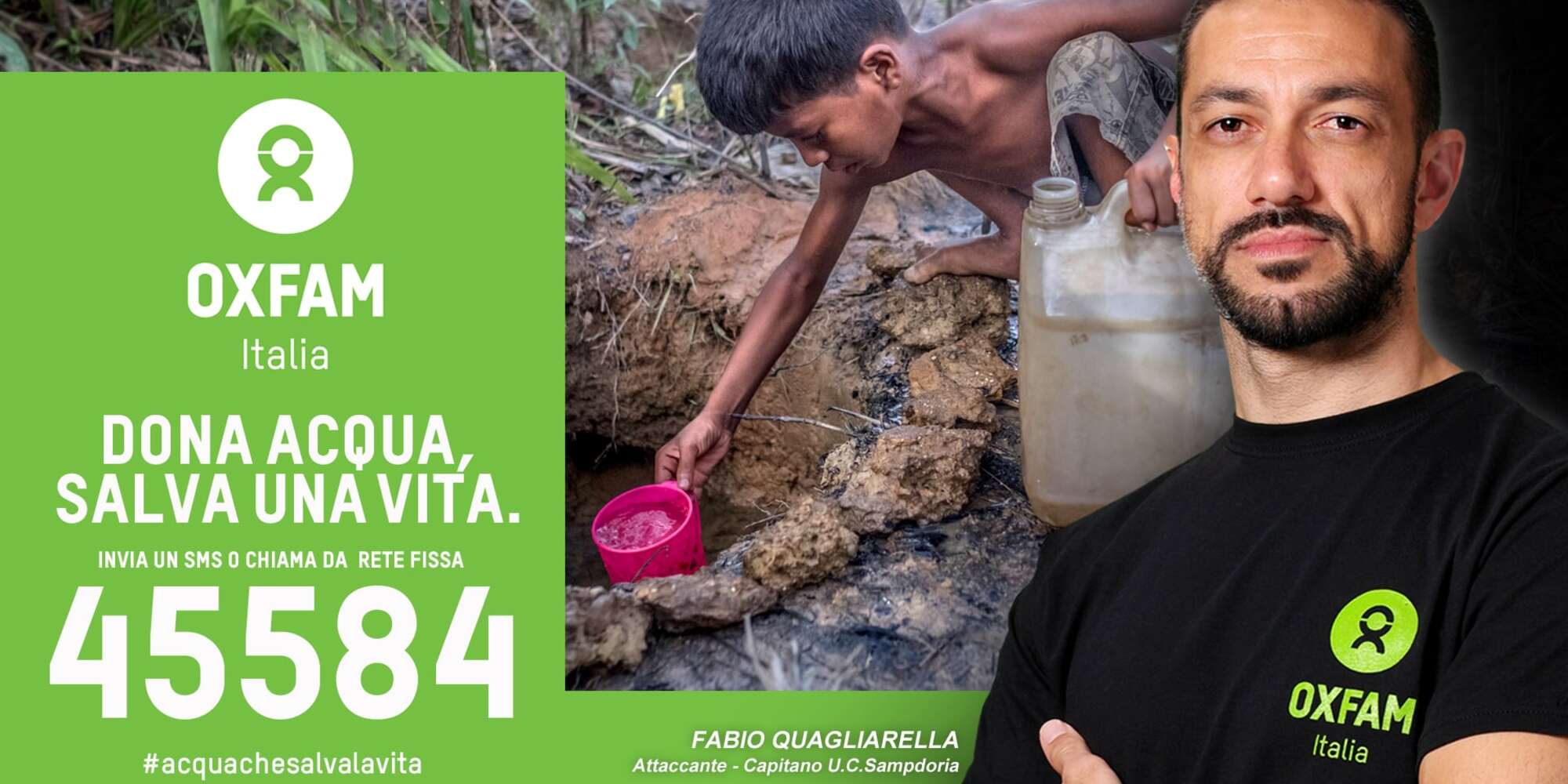 Oxfam, acqua che salva la vita