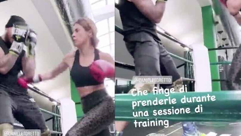 Elisabetta Canalis, che pugni all'ex di Diletta Leotta!