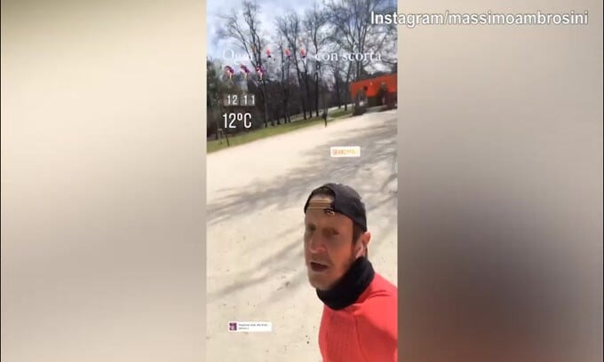 Ambrosini di corsa con...la scorta!