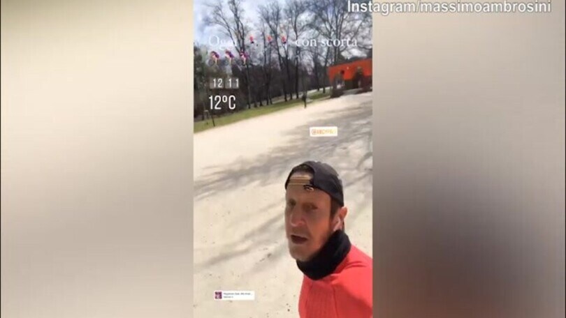 Ambrosini di corsa con...la scorta!