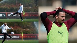 Milan: Ibra carico, Pioli dimentica lo United palleggiando
