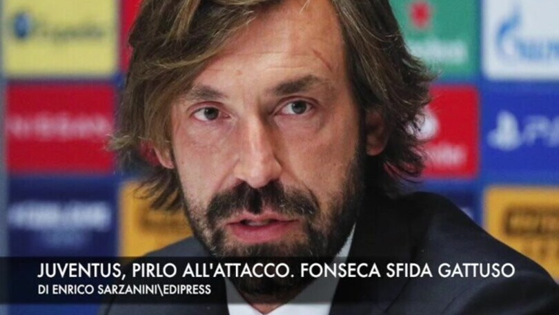 Juventus, Pirlo all'attacco. Fonseca sfida Gattuso