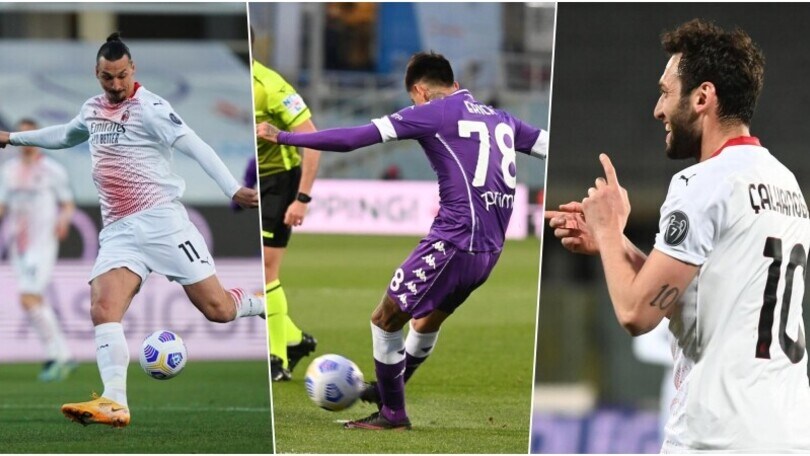 Fiorentina-Milan show: Ibra gol, magia di Pulgar, decide Calhanoglu