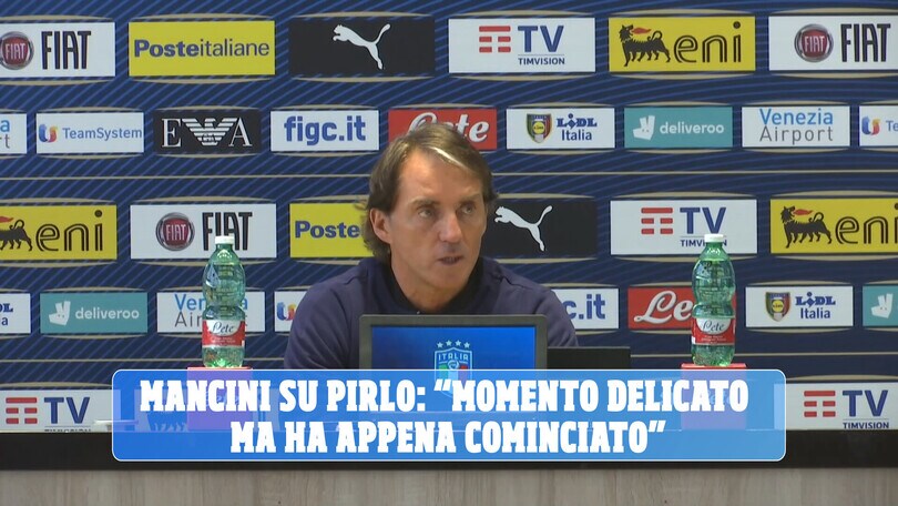 Mancini su Pirlo: "Momento delicato ma ha appena cominciato"