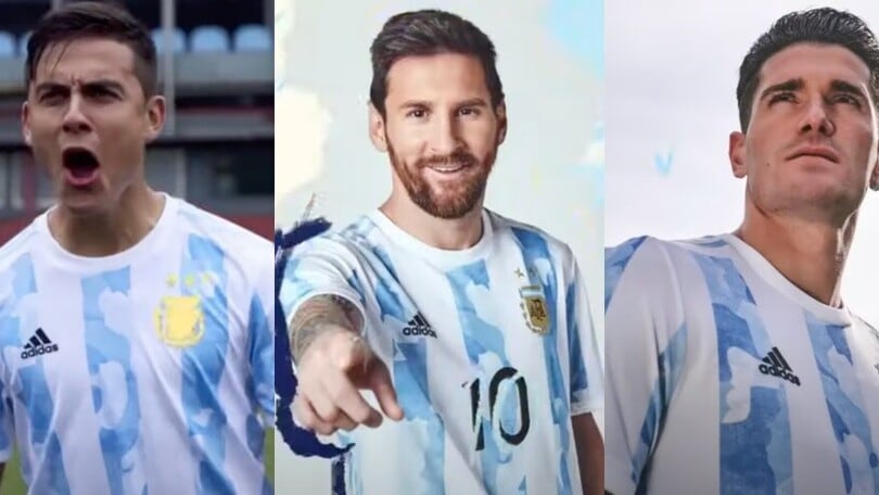 Dybala con Messi e De Paul: ecco la nuova maglia dell’Argentina