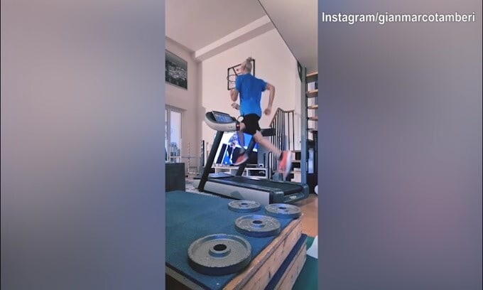 Gianmarco Tamberi corre verso la guarigione