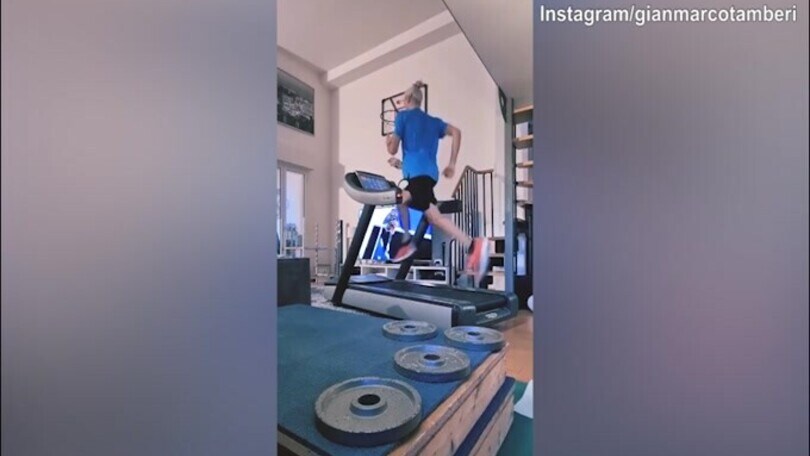 Gianmarco Tamberi corre verso la guarigione