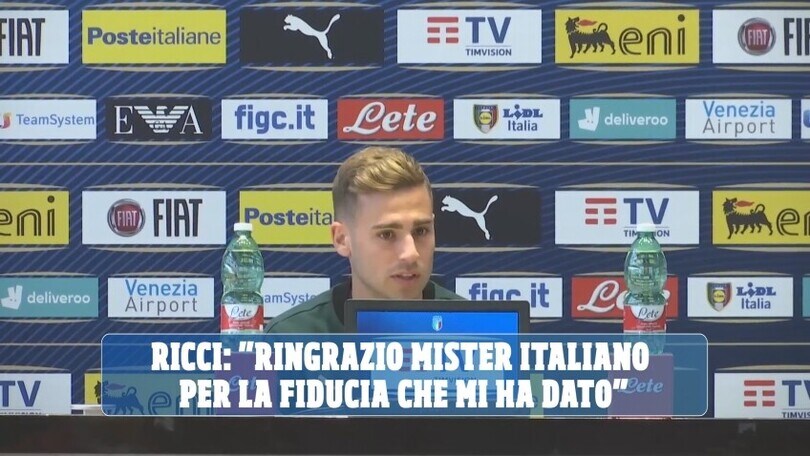 Ricci: "Ringrazio mister Italiano per la fiducia che mi ha dato"