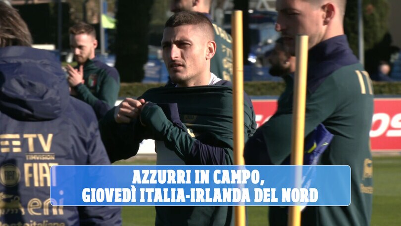 Azzurri in campo, giovedì Italia-Irlanda del Nord
