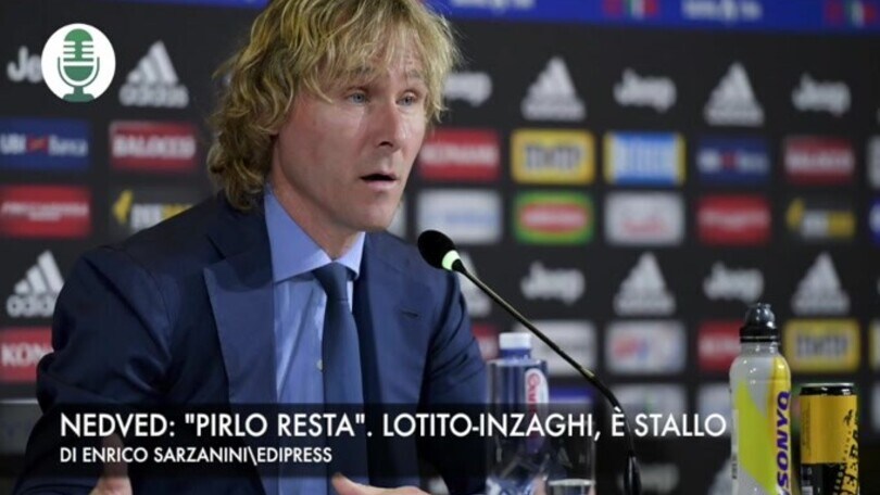 Nedved: "Pirlo resta". Lotito-Inzaghi, è stallo
