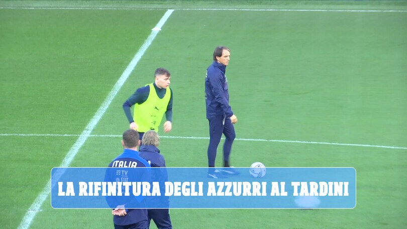 La rifinitura degli Azzurri al Tardini