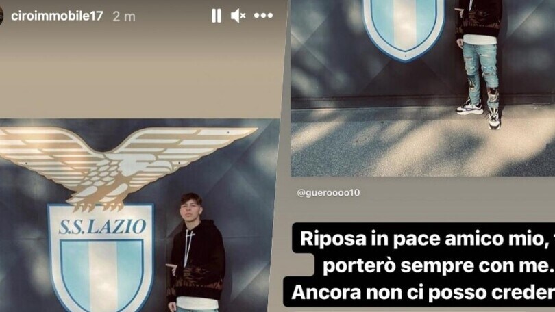 Morte Guerini, i giocatori della Lazio lo ricordano sui social