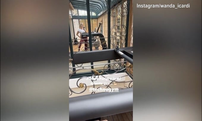 Wanda Nara, mattinata in palestra!