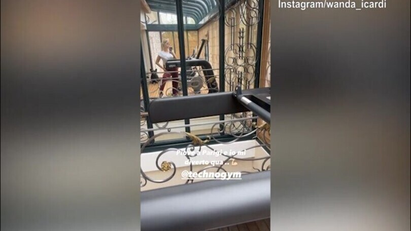 Wanda Nara, mattinata in palestra!