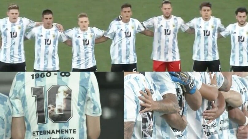 Argentina, l'Under 23 omaggia Maradona: ecco la maglia speciale