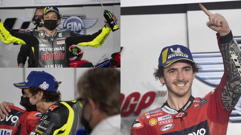 MotoGP: gioia Bagnaia per la pole, zampata di Valentino Rossi