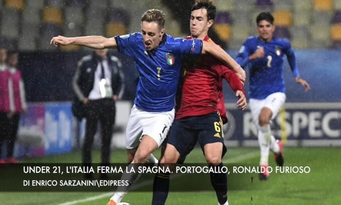 Under 21, l'Italia ferma la Spagna. Portogallo, Ronaldo furioso