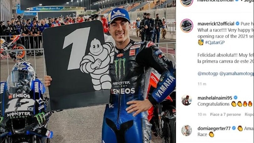 Moto Gp, GP Qatar: l'esordio stagionale va a Vinales