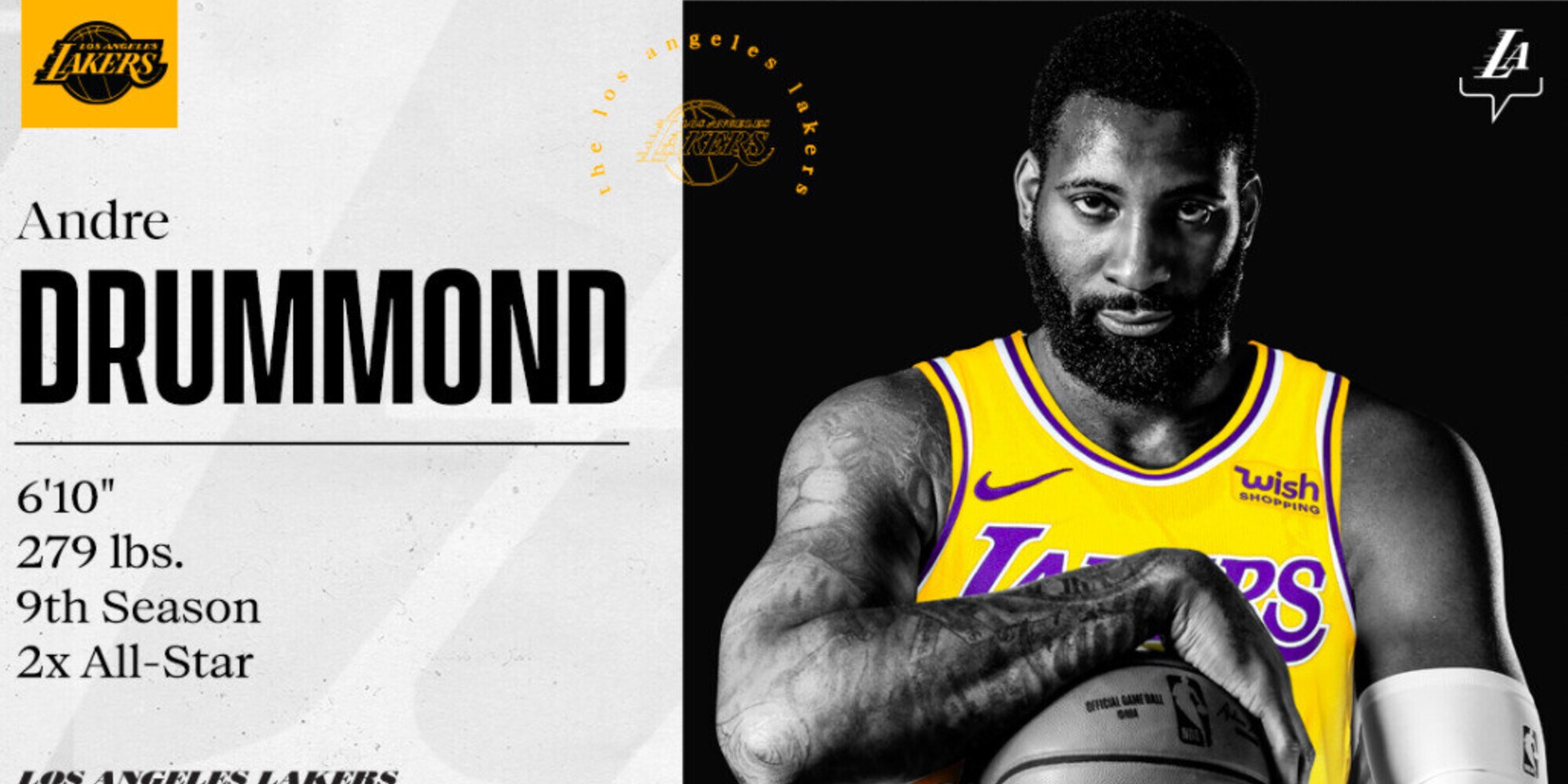 Lakers, arriva Drummond: è ufficiale
