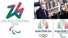 Malagò e la Vezzali presentano Futura, il logo di Milano-Cortina