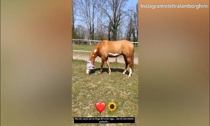 Elettra Lamborghini, prima l'Isola e poi una giornata di relax a cavallo