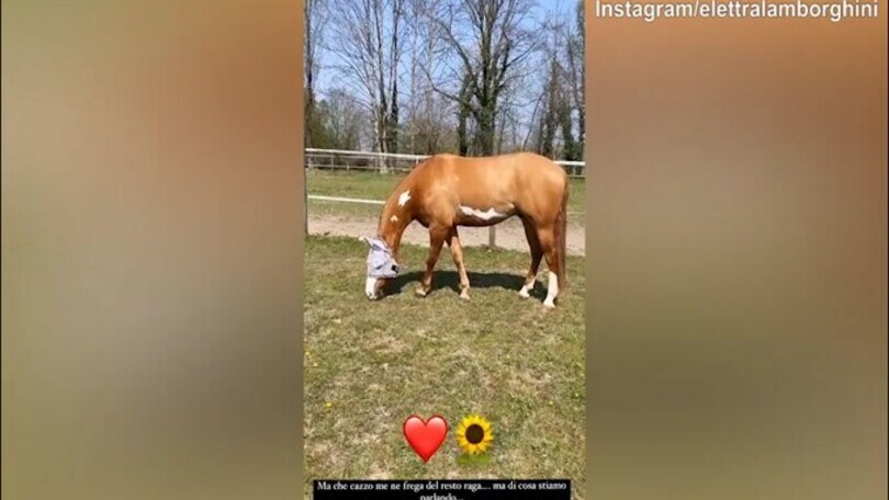 Elettra Lamborghini, prima l'Isola e poi una giornata di relax a cavallo