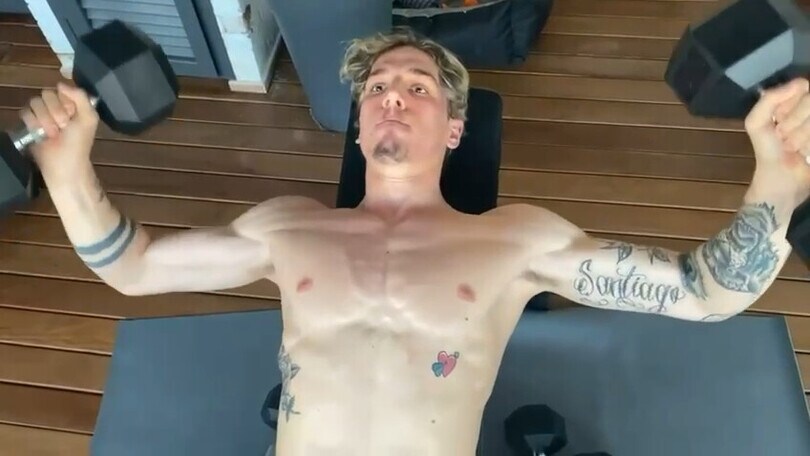 Zaniolo, che fisico mentre si allena!