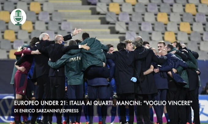 Europeo Under 21: Italia ai quarti. Mancini: "Voglio vincere"