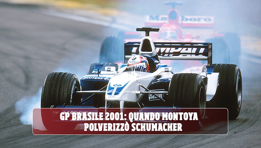 GP Brasile 2001, Montoya e quella sverniciata da urlo su Schumacher