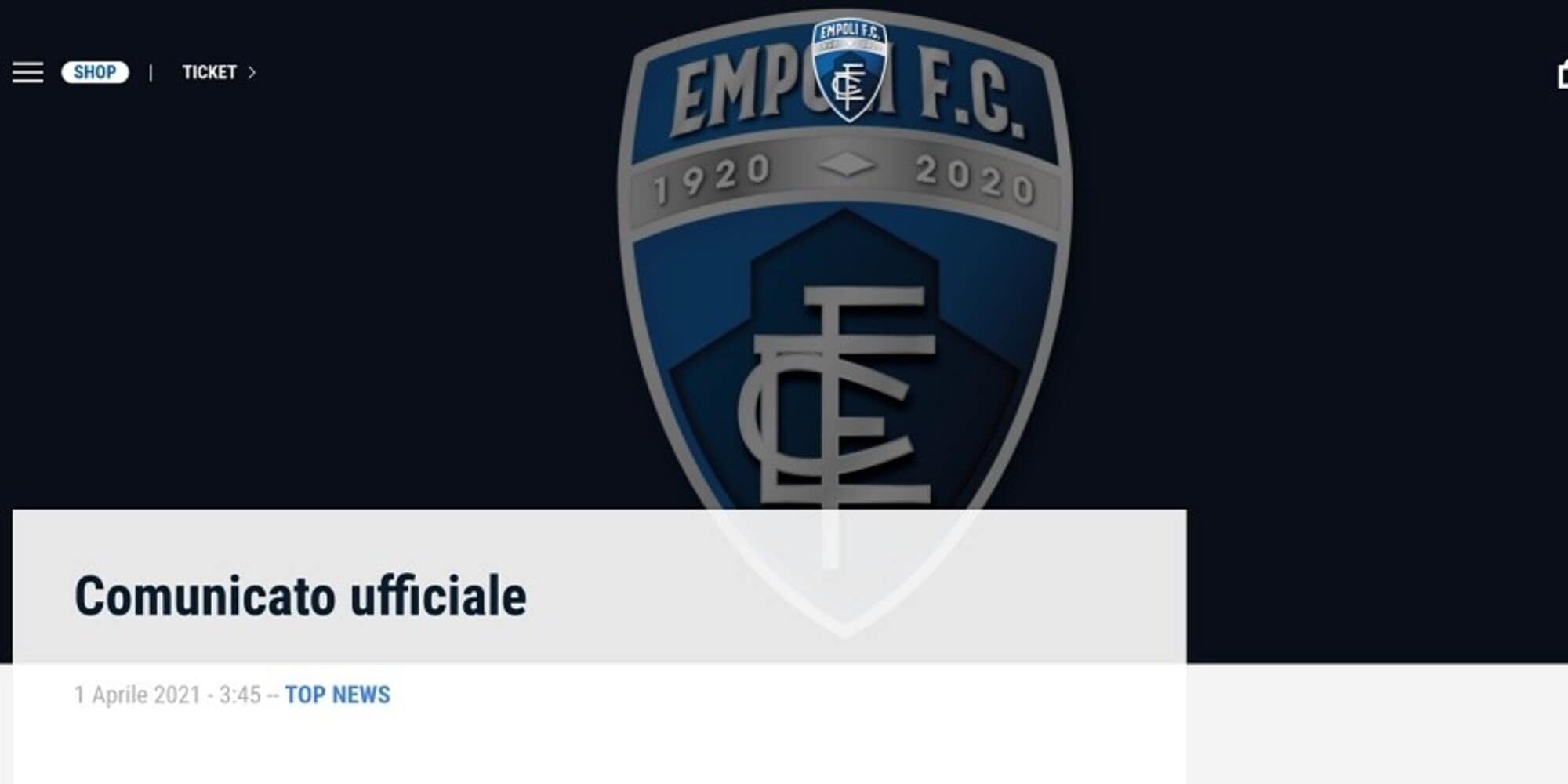 Empoli, caos Covid anche in Primavera: 16 positivi