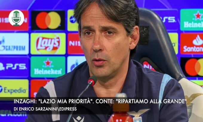 Inzaghi: "Lazio prima scelta". Conte: "Inter riparti subito"