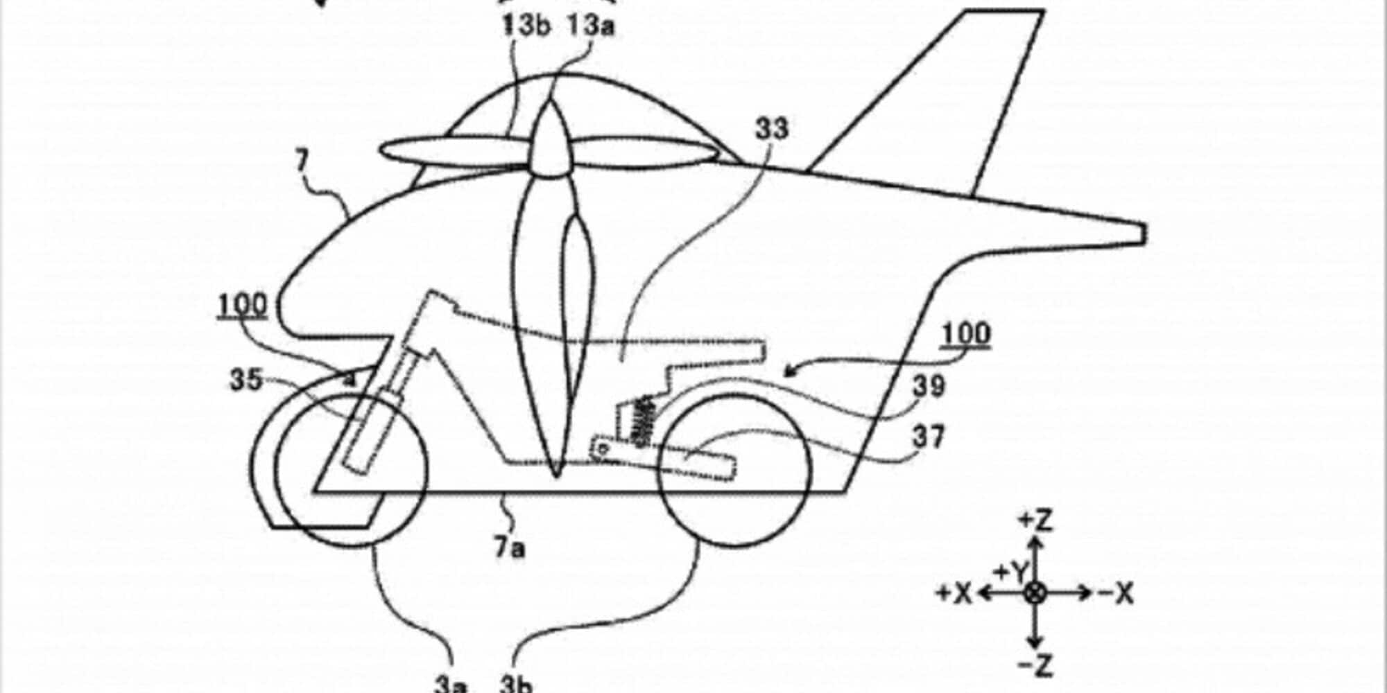 Moto volante di Subaru: la Casa nipponica deposita un brevetto