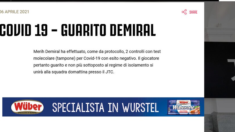 Juve, Demiral è guarito dal Coronavirus