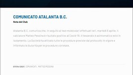 Atalanta, Pessina positivo al Covid