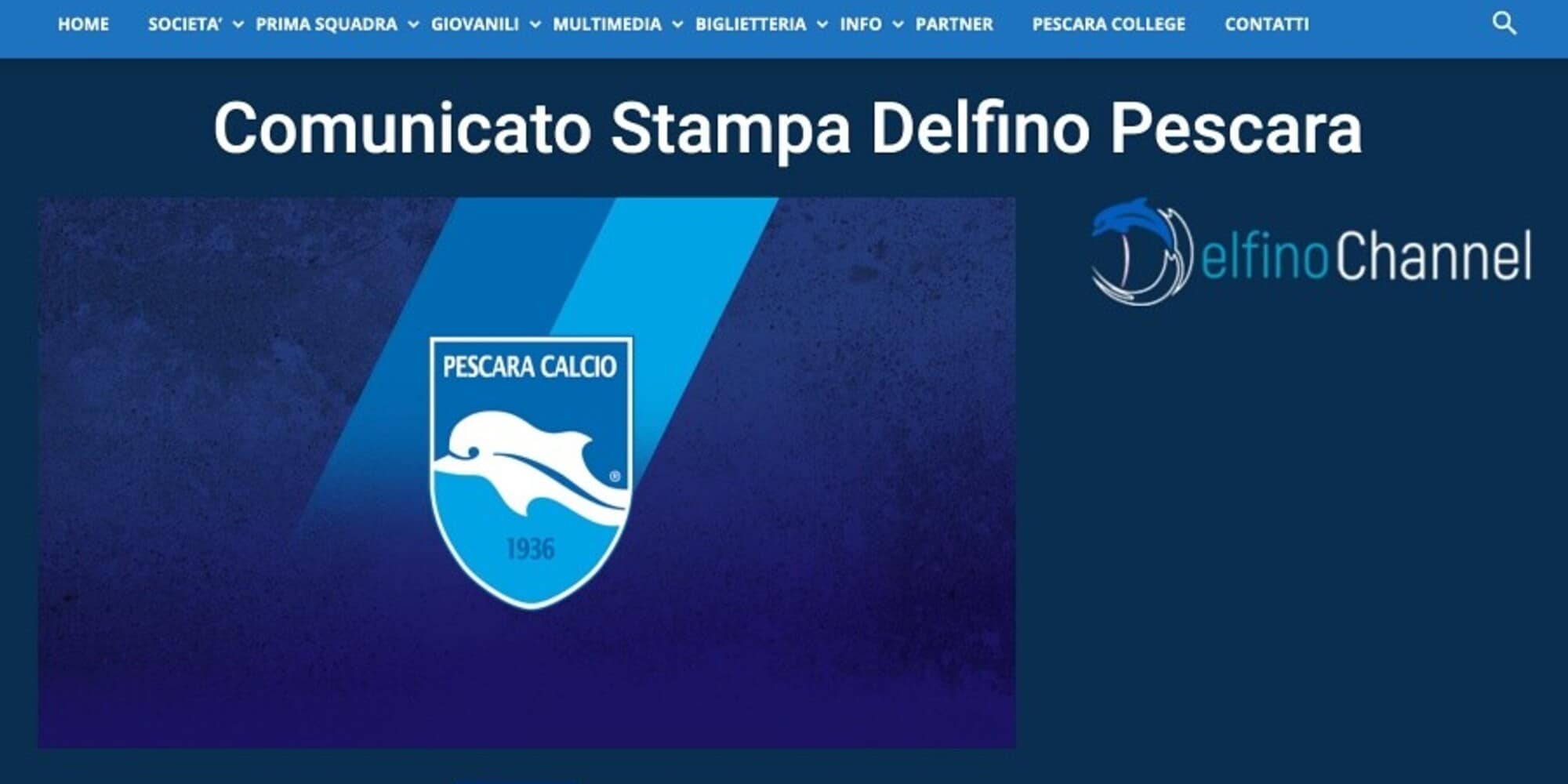 Serie B, Pescara: c'è un nuovo positivo al Covid