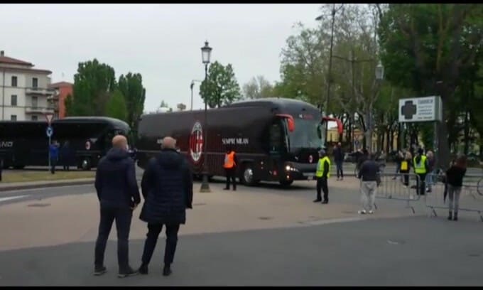 Il Milan arriva al Tardini