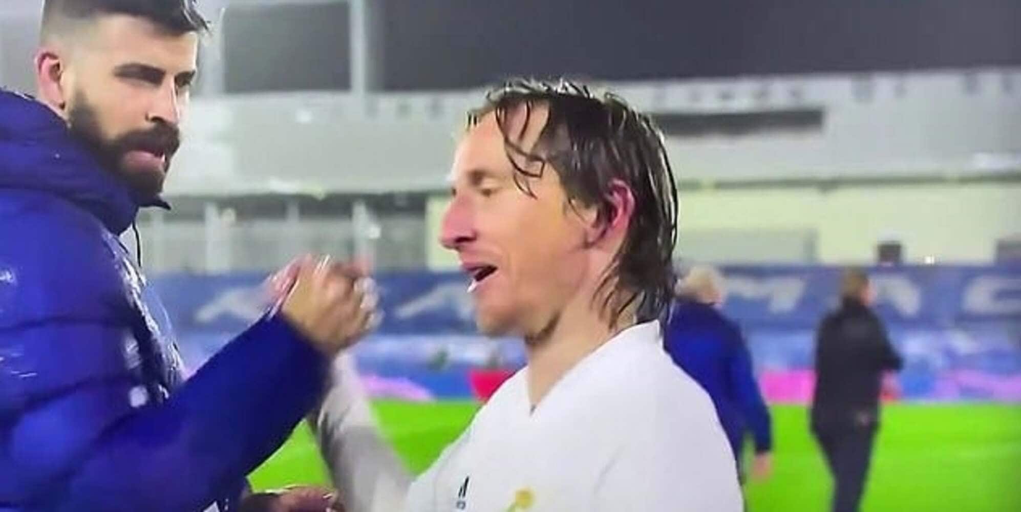 Modric e Piqué, scintille e lite sfiorata post Clásico: il retroscena