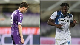 Zapata e Vlahovic show, poi Ilicic: Fiorentina ko, Atalanta in volo