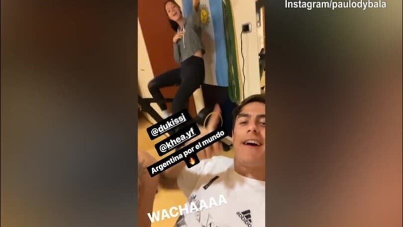 Juve, Oriana si allena e Dybala canta..