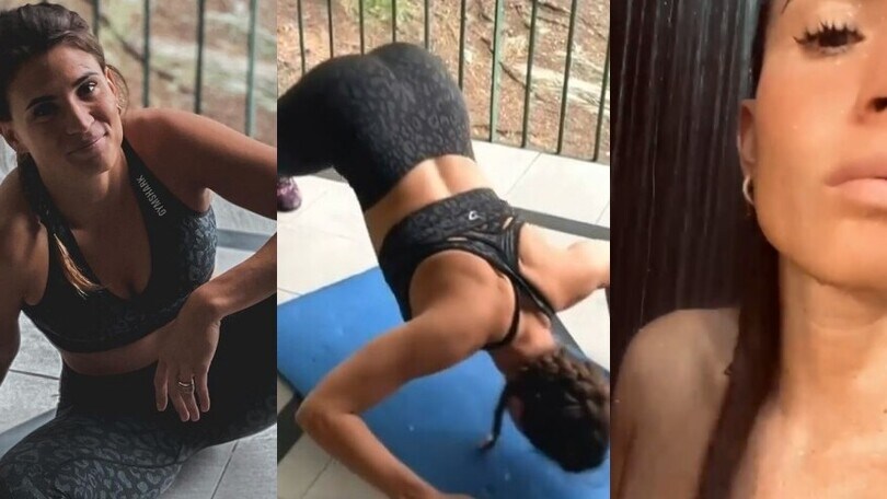 Carolina Marcialis, allenamento e doccia relax per curve perfette