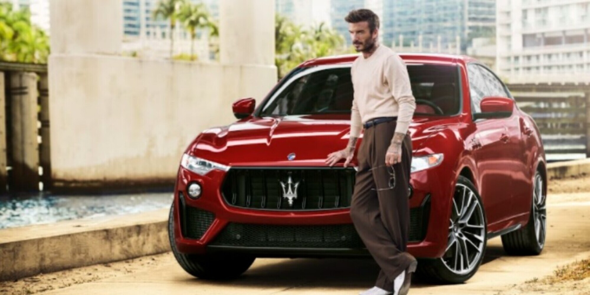 David Beckham sceglie Maserati: è pazzo della Levante Trofeo