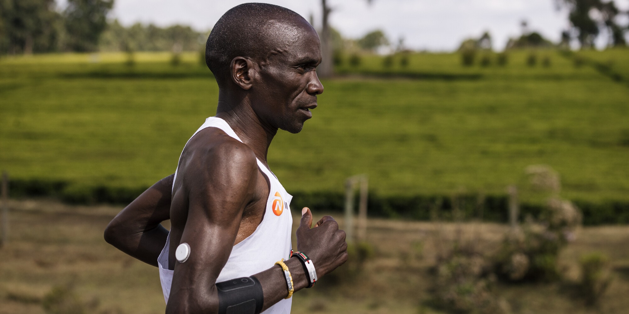 Alla NN Mission Marathon Eliud Kipchoge correrà con un cerotto sul braccio
