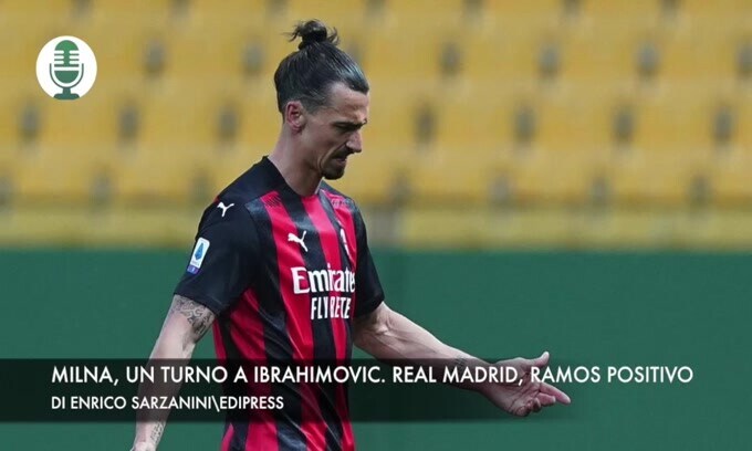 Milan, Ibrahimovic squalificato. Real Madrid, Ramos positivo al Covid
